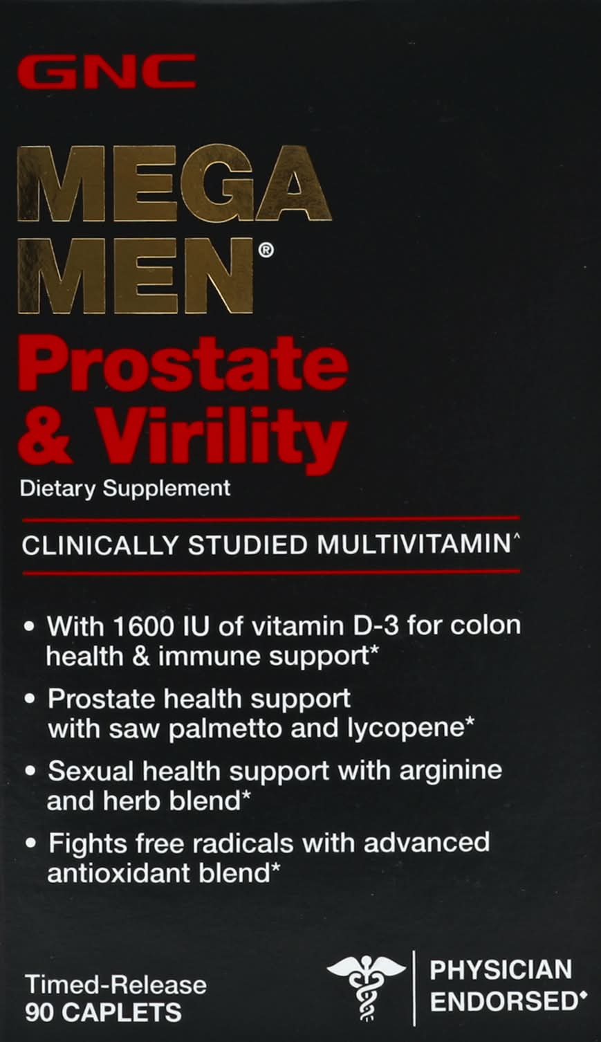 GNC Mega Men Prostate & Virility Supplement (4.6 oz)