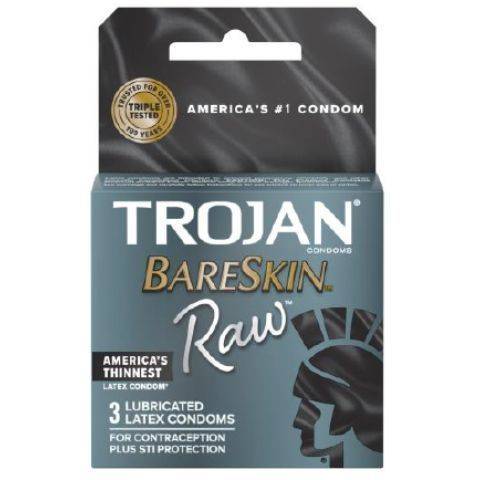 Trojan Bare Skin Raw 3ct