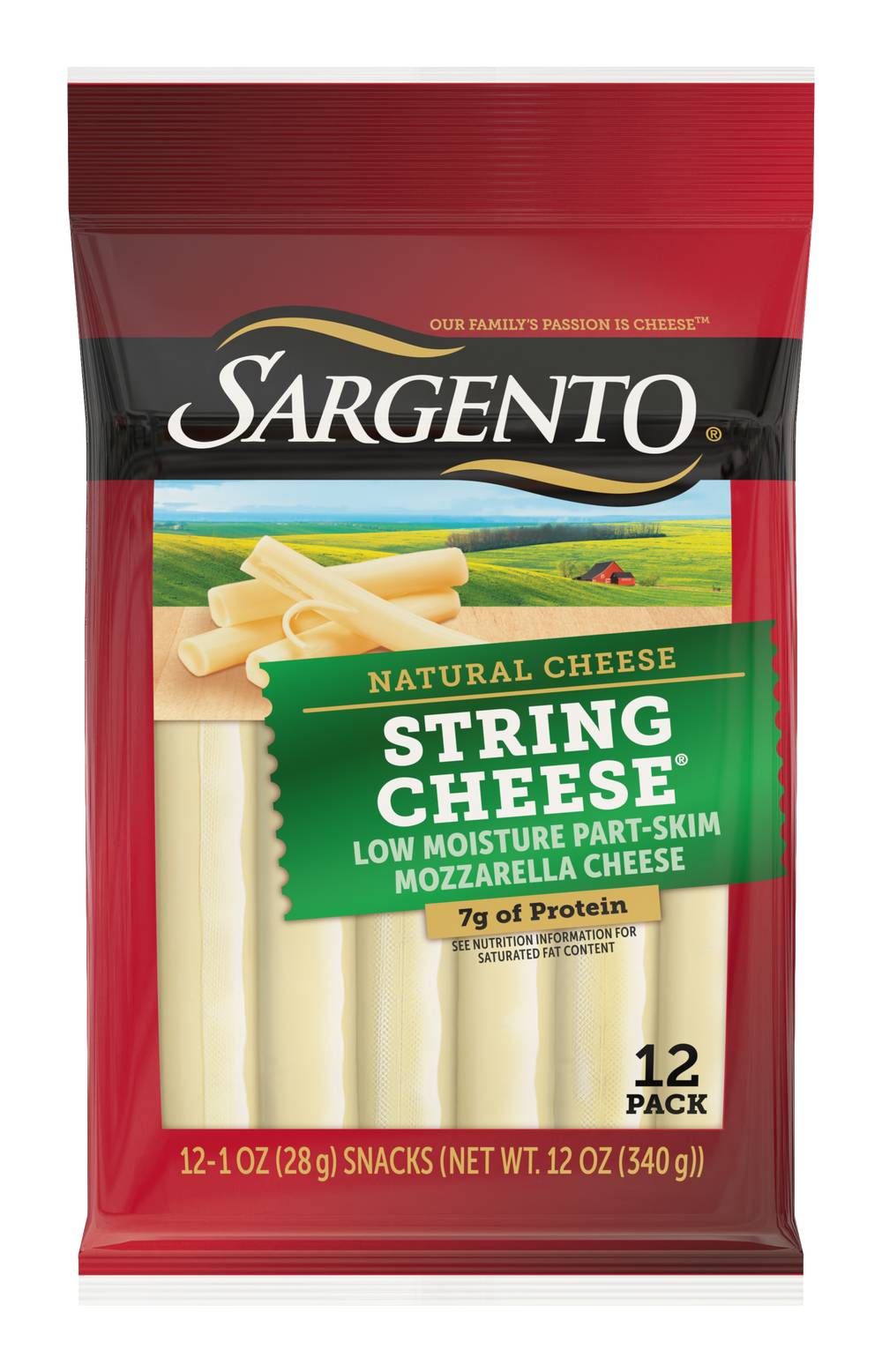 Sargento Mozzarella String Cheese Snacks (12 oz, 12 ct)