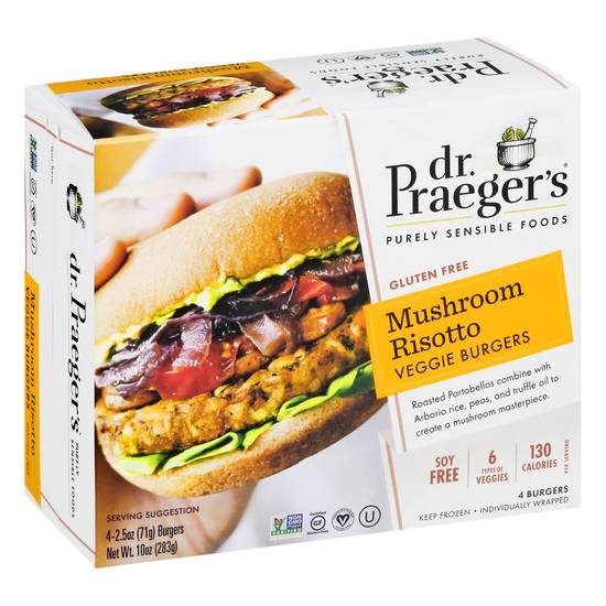 Dr. Praeger's Mushroom Risotto Veggie Burgers (4 ct)