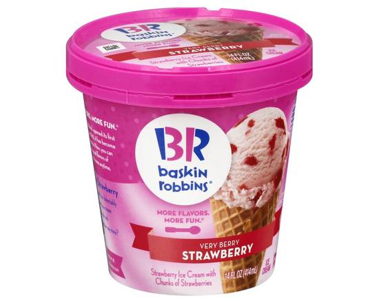 Baskin Robbins · Very Berry Strawberry Ice Cream (14 fl oz)