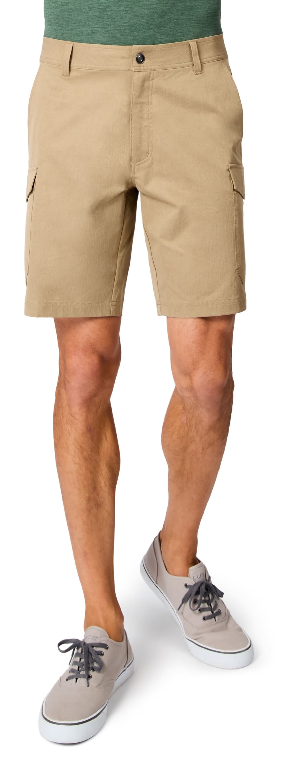 Free Country Taconic Men's Khaki Woven 9-in Cargo shorts ( Size: 38 )