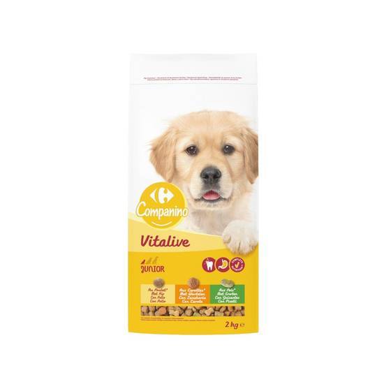 Carrefour Companino - Vitalive croquettes pour chien junior au poulet