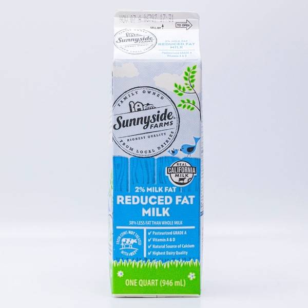 Sunnyside Farms 2% Reduced Fat Milk (1 qt)