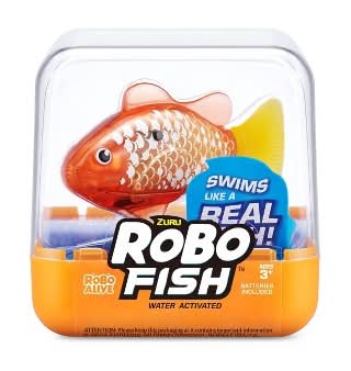 ZURU Robo Alive Robotic Swimming Fish Pet Toy, Orange Gold
