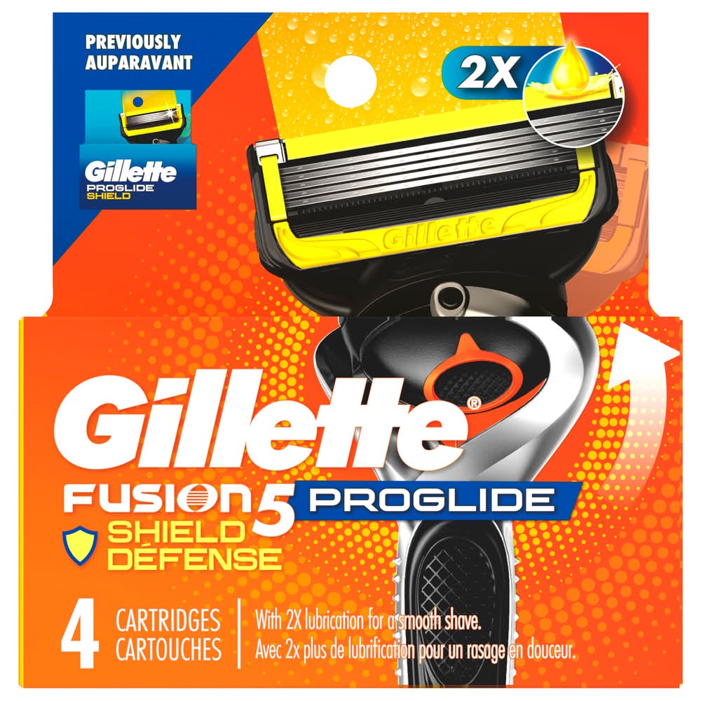 Gillette Proglide Shield Razor Blade Refill (1 lbs, 4 ct)