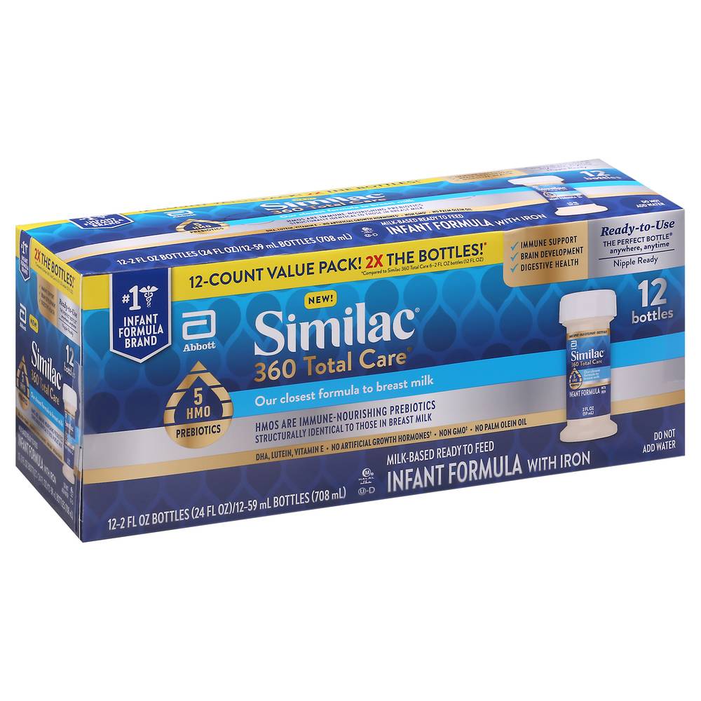 Similac 360 Total Care 5 Hmo Prebiotics (12 x 2 fl oz)