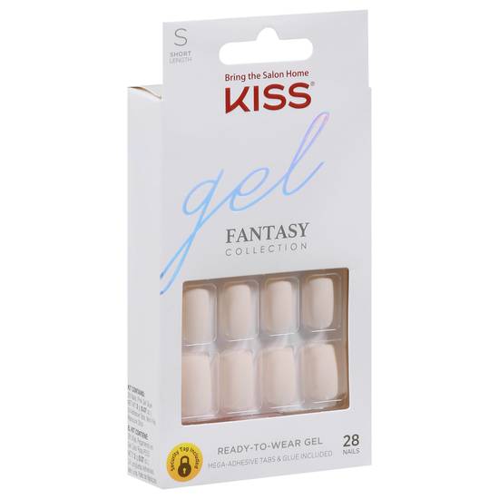 Kiss Gel Fantasy Collection Short Nails (28 ct)