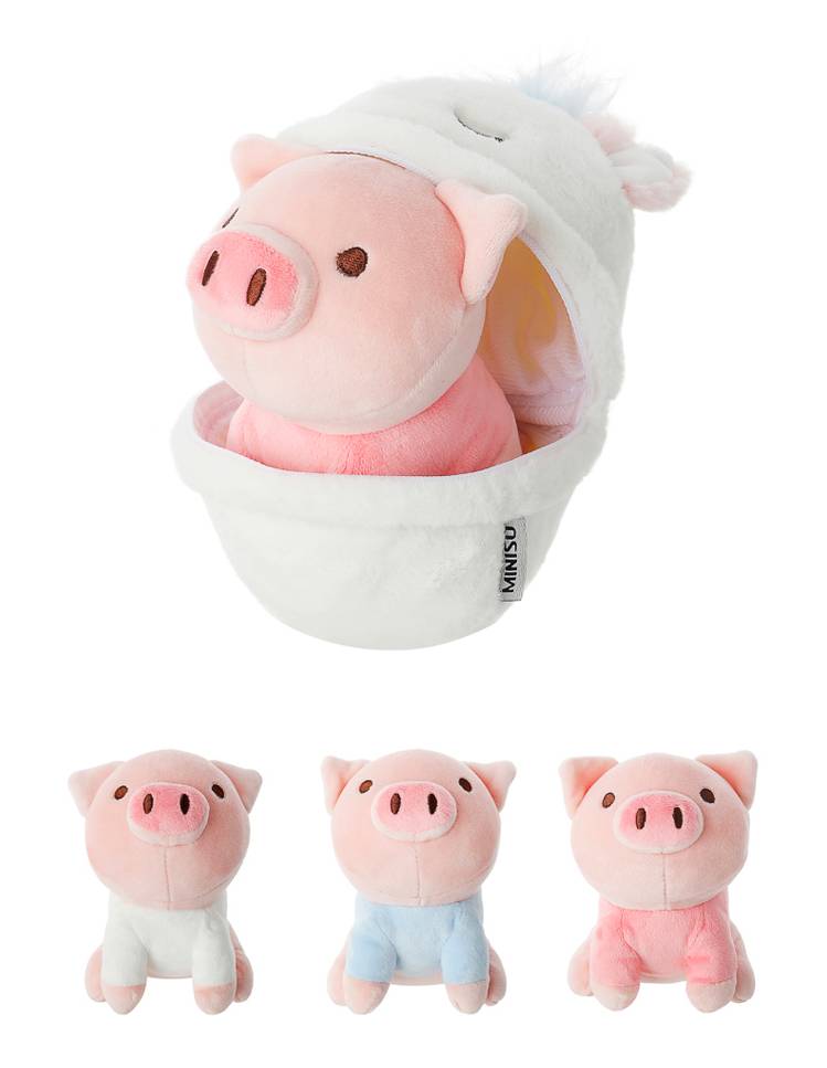 Miniso · Peluche sorpresa cerdito unicornio
