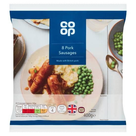Co-Op Pork Sausages (8 pack)