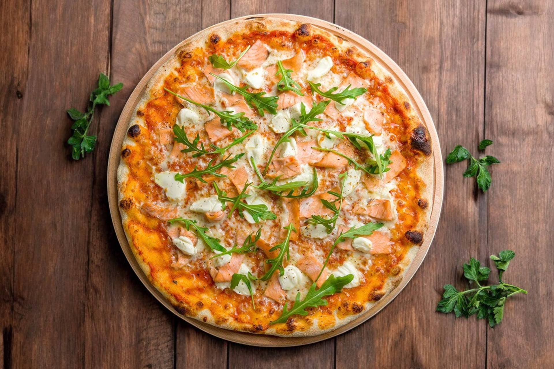 Pizza saumon