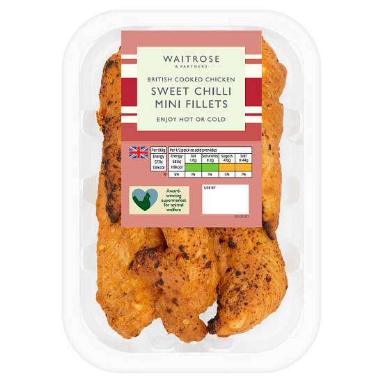 Waitrose & Partners Cooked Sweet Chilli Chicken Mini Fillets