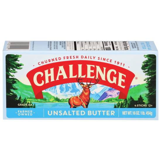 Challenge Butter Grade Aa Unsalted Butter Sticks (4 ct)
