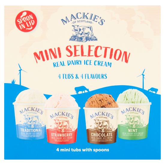 Mackie's Of Scotland Mini Selection Real Dairy Ice Cream (4 ct)