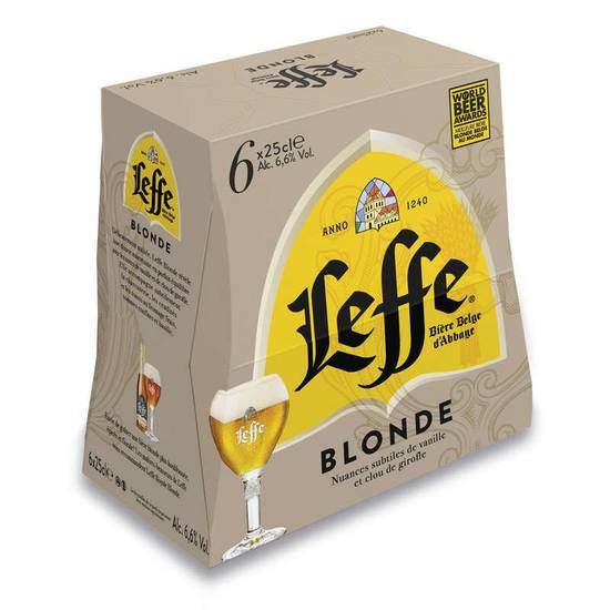 Bière Blonde LEFFE 6x25cl