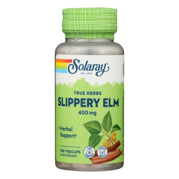 Solaray Slippery Elm Bark Supplement (100 vegicaps)