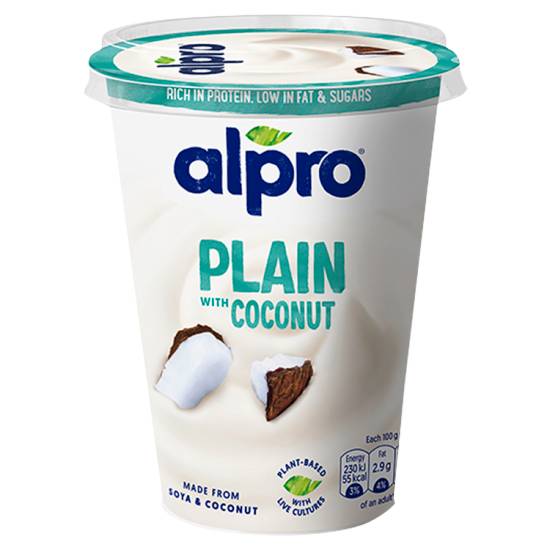 Alpro Plain With Coconut Yoghurt Alternative 500g