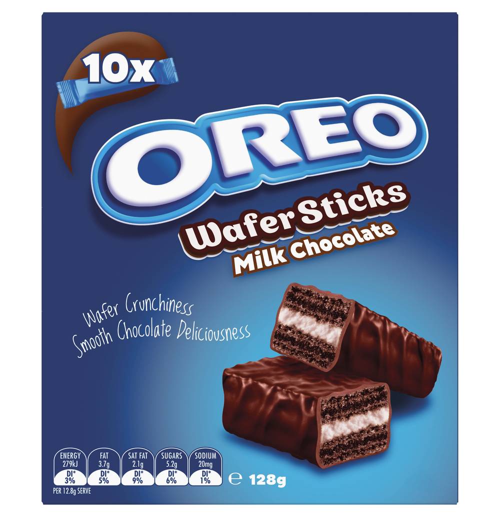 Oreo Wafer Sticks, Milk Chocolate (128g, 10 pack)