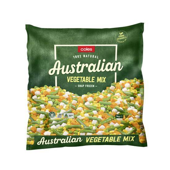 Coles Snap Frozen Vegetable Mix 1kg