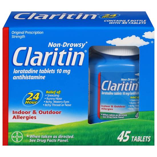 Claritin Allergy Relief 24 Hour Non-Drowsy Loratadine Tablets