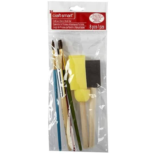 Craft Smart Craft & Stencil Brush Set (8 ct)