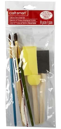Craft Smart Craft & Stencil Brush Set (8 ct)