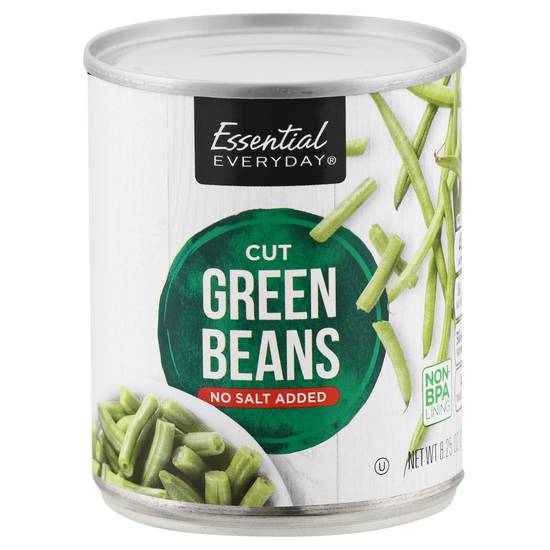 Essential Everyday No Salt Added Cut Green Beans (8.3 oz)