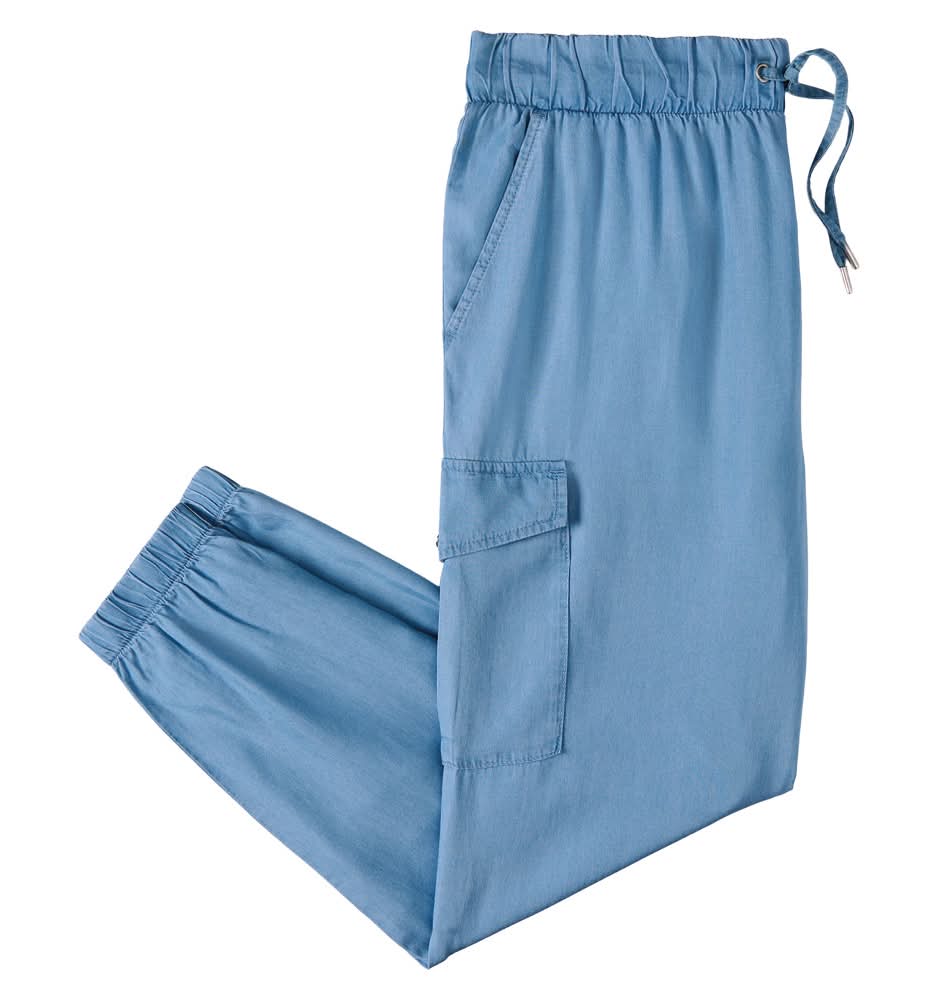 Serra Chambray Cargo Jogger L