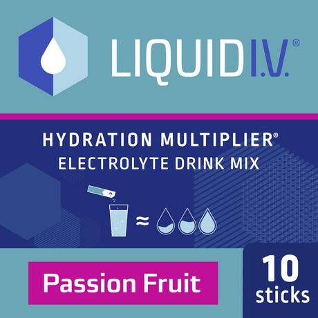 Liquid I.v. Hydration Multiplier Electrolyte Drink Mix Sticks (passion fruit )