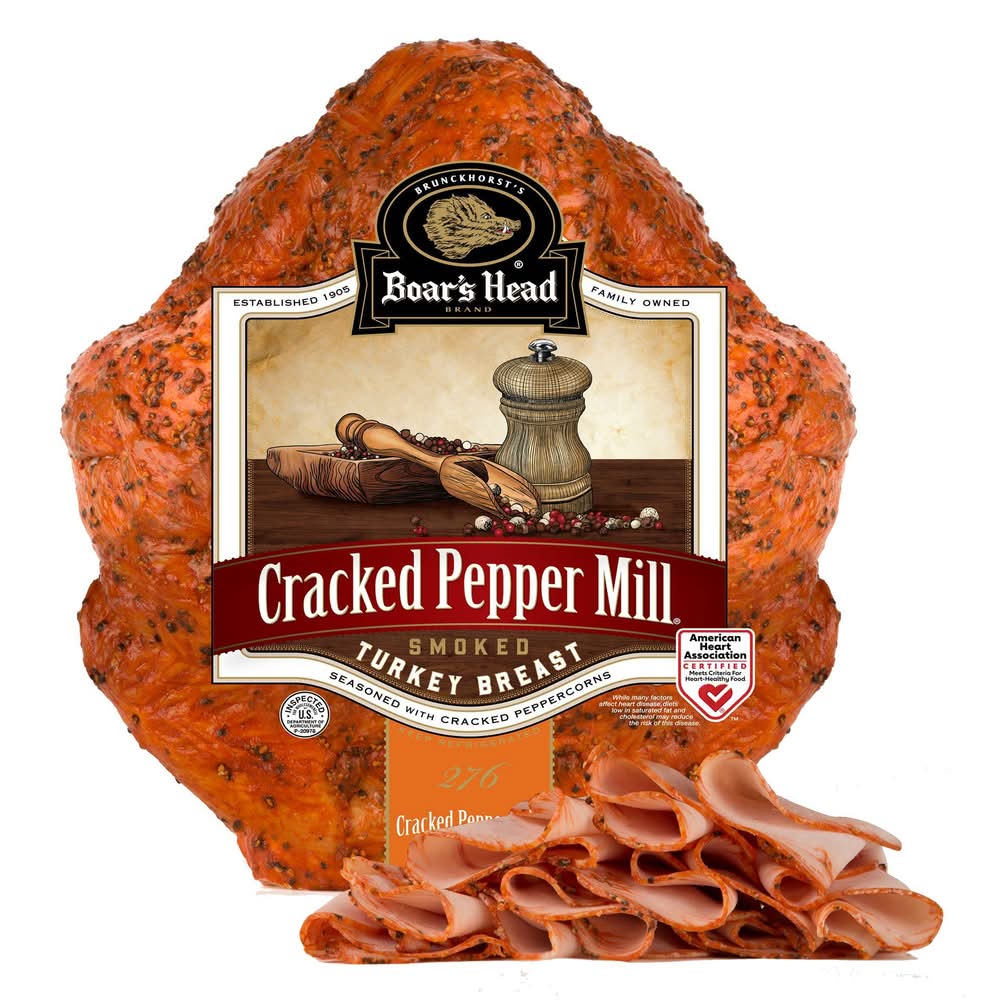 Boar's Head Cracked Pepper Mill Smoked Turkey Breast