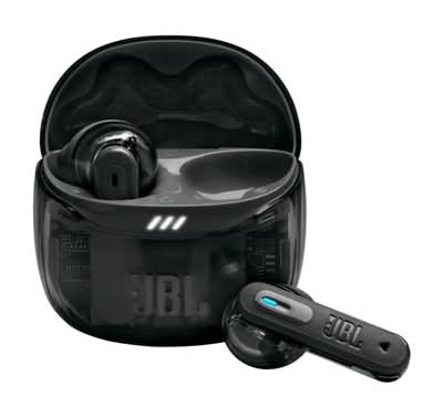 JBL Tune Flex 2 Edition True Wireless Noise Cancelling Earbuds, Ghost Black