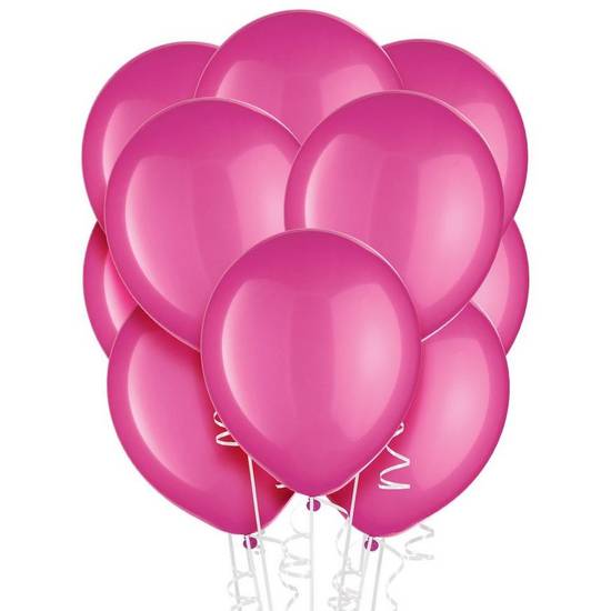 Uninflated 72ct, 12in, Bright Pink Balloons
