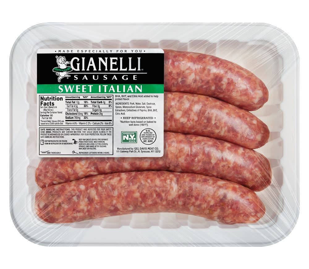Gianelli Sweet Italian Sausage Links