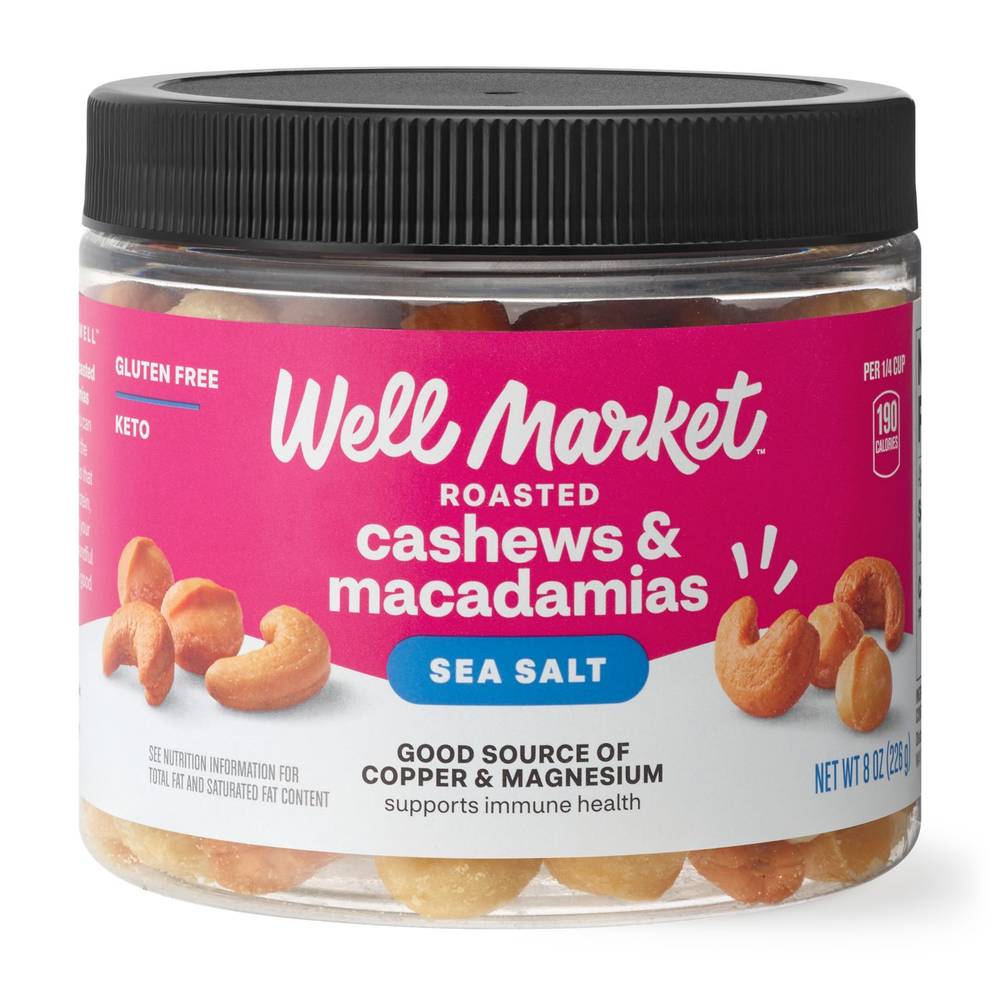 Well Market Roasted Cashew & Macadamias, Sea Salt (8 oz)