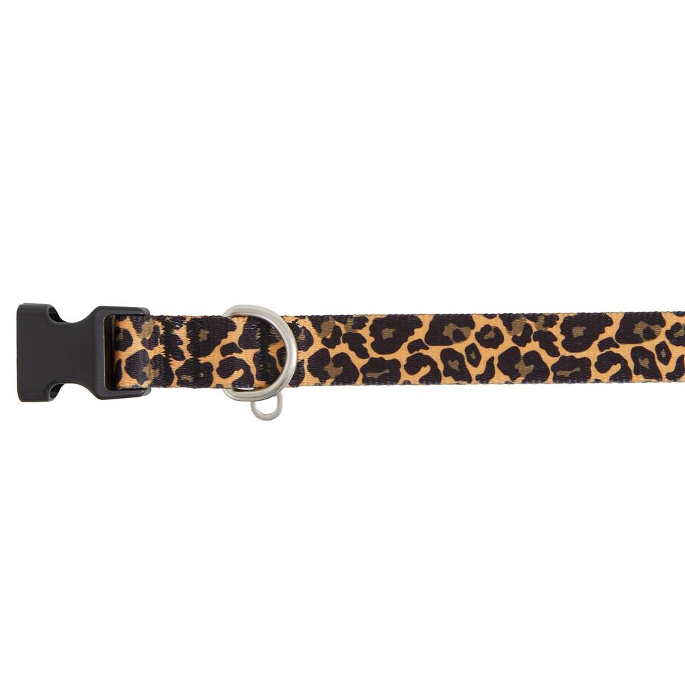 Top Paw® Brown Leopard Dog Collar (Color: Brown, Size: X Small)