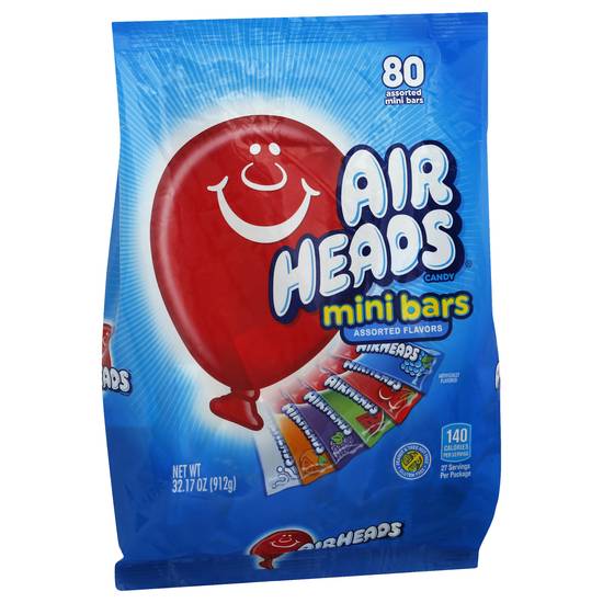 Airheads Mini Bars Assorted Flavors Candy (80 ct)