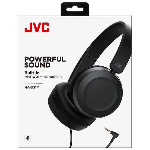 JVC Lightweight On Ear Mic/Remote Headphones - 1.0 ea
