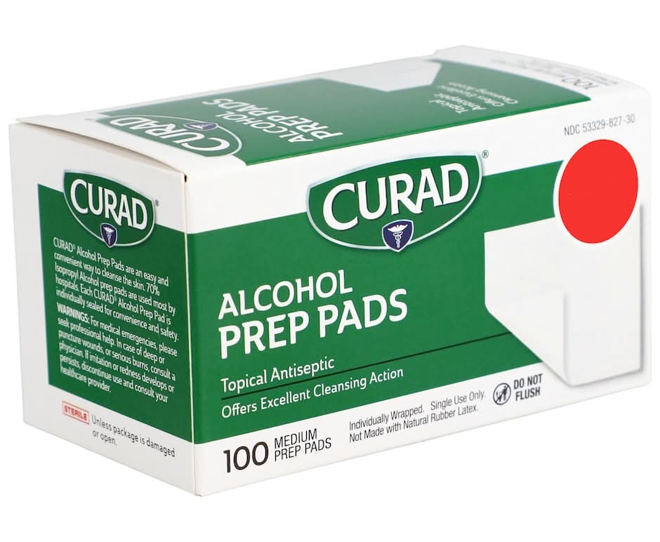 Curad Alcohol Prep Pads, M (100 ct)