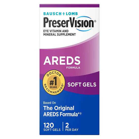 Preservision Areds Soft Gels Eye Vitamin & Mineral Supplement (120 soft gels)