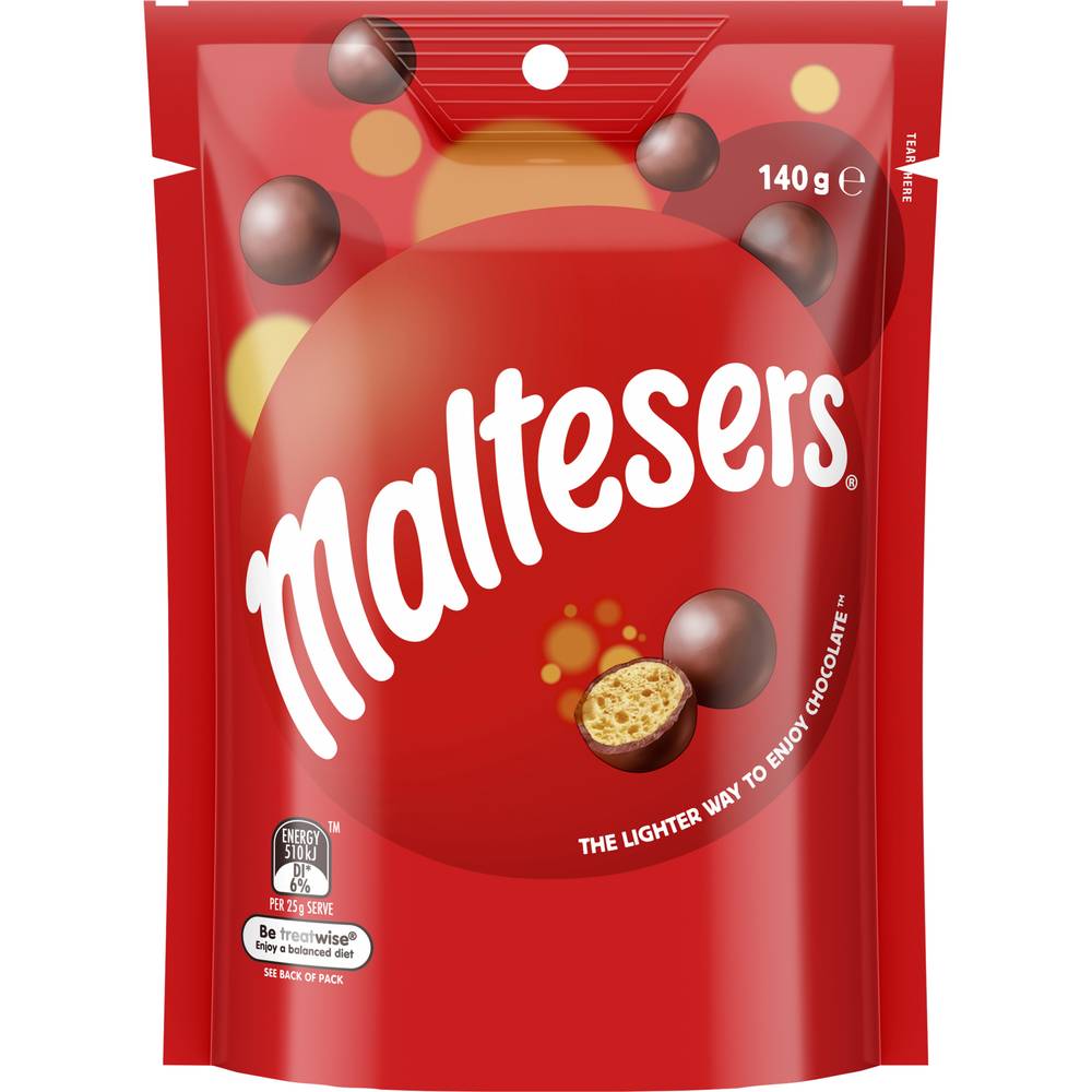 Maltesers Milk Chocolate Snack & Share Bag (140g)