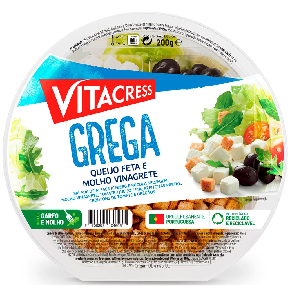 Vitacress - Salada Grega, 200 g