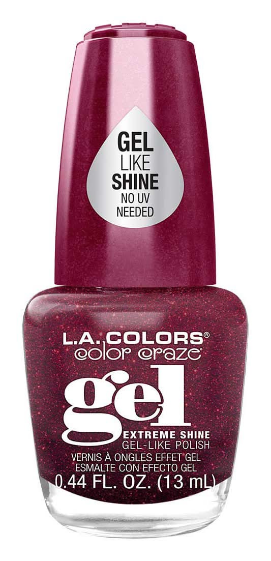 L.A. Colors Color Craze Gel-Like Nail Polish, Ravish (0.44 fl oz)