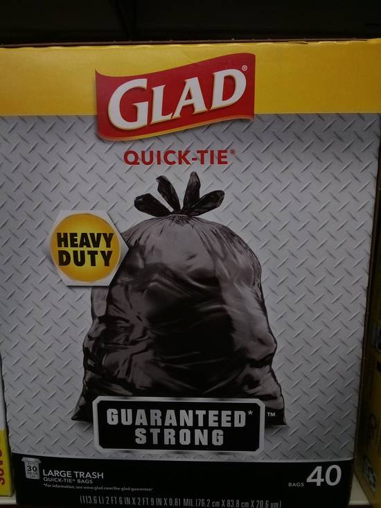 Glad trash bags 30 gallon