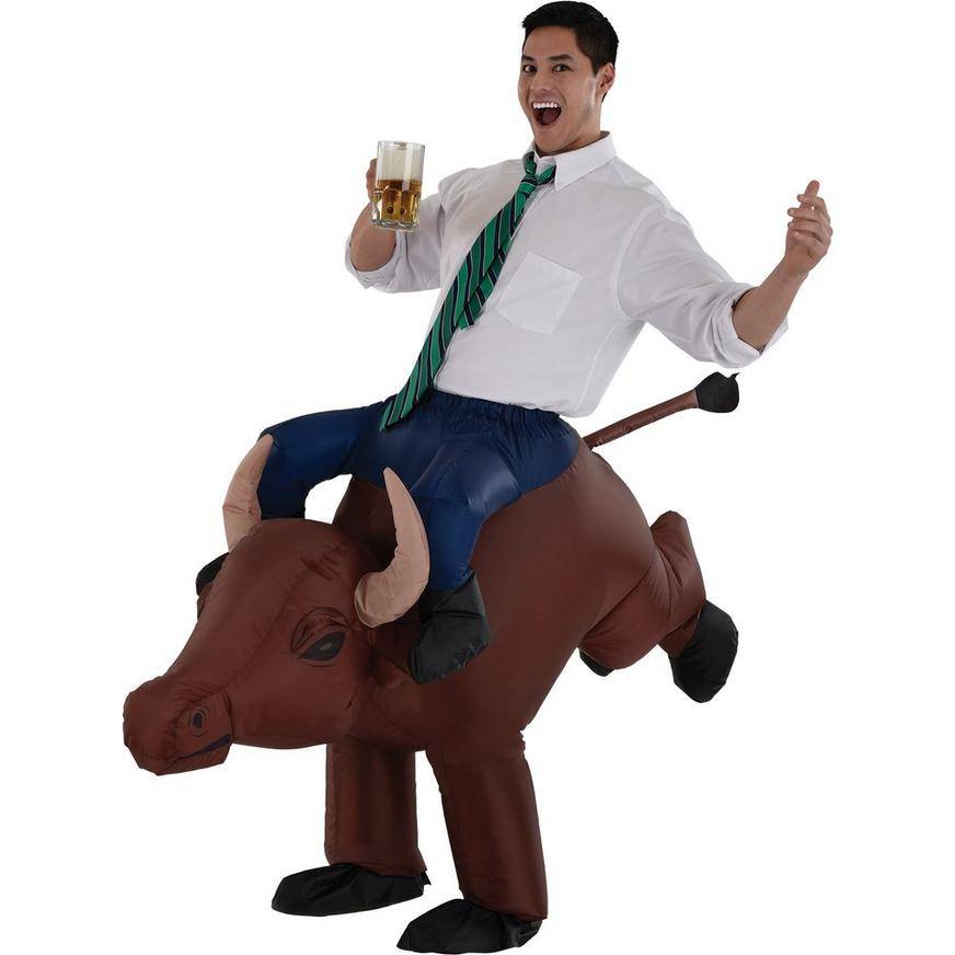 Adult Inflatable Bull Rider Costume - Size - Standard