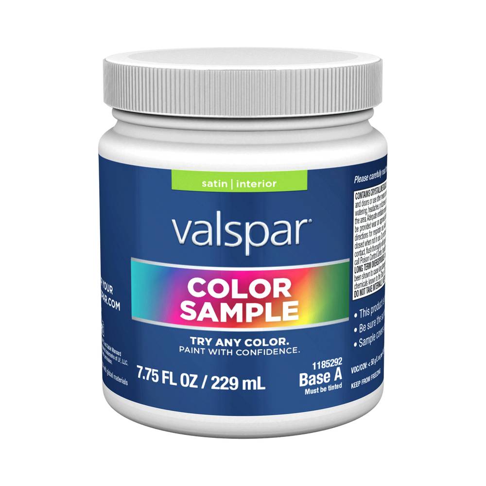 Valspar Base A Tintable Paint Sample Base (Half-pint) | 007.1185292.003