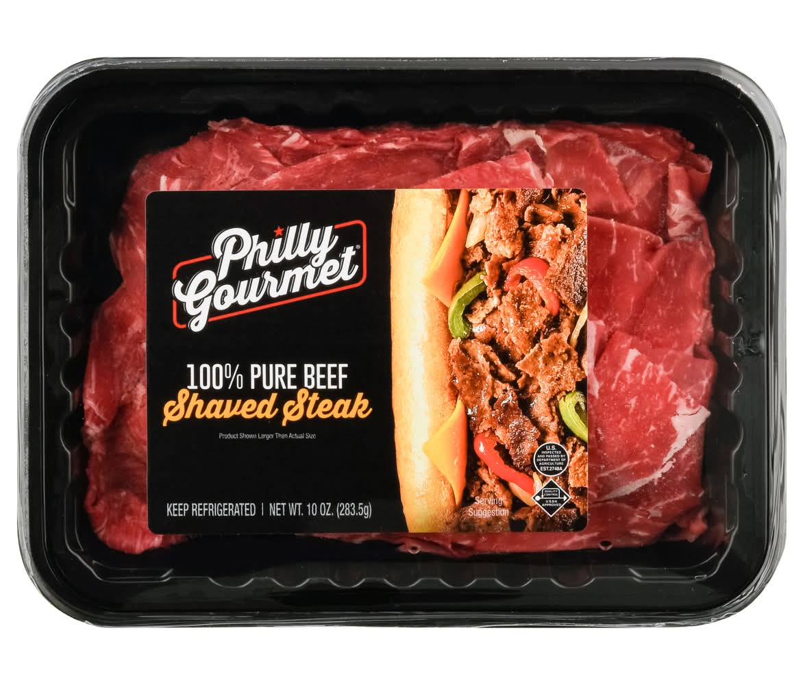 Philly Gourmet 100% Pure Beef Shaved Steak (10 oz)