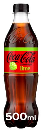 Coca-Cola Lime, Zero Sugar Soda (500ml)
