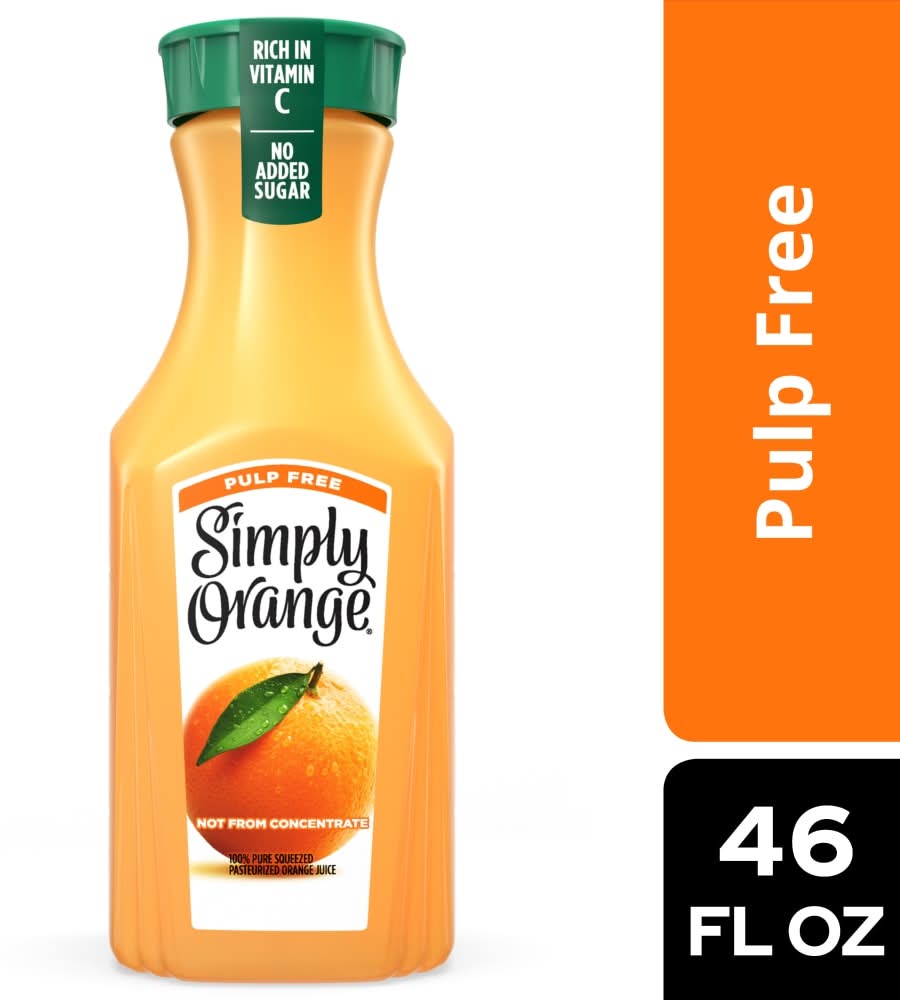 Simply® Pulp-Free Orange Juice Bottle