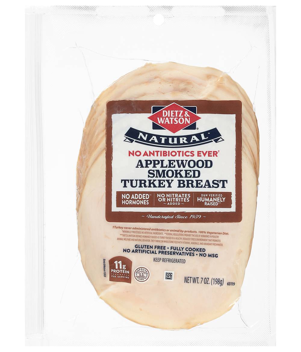Dietz & Watson Applewood Smoked Turkey Breast (7 oz)