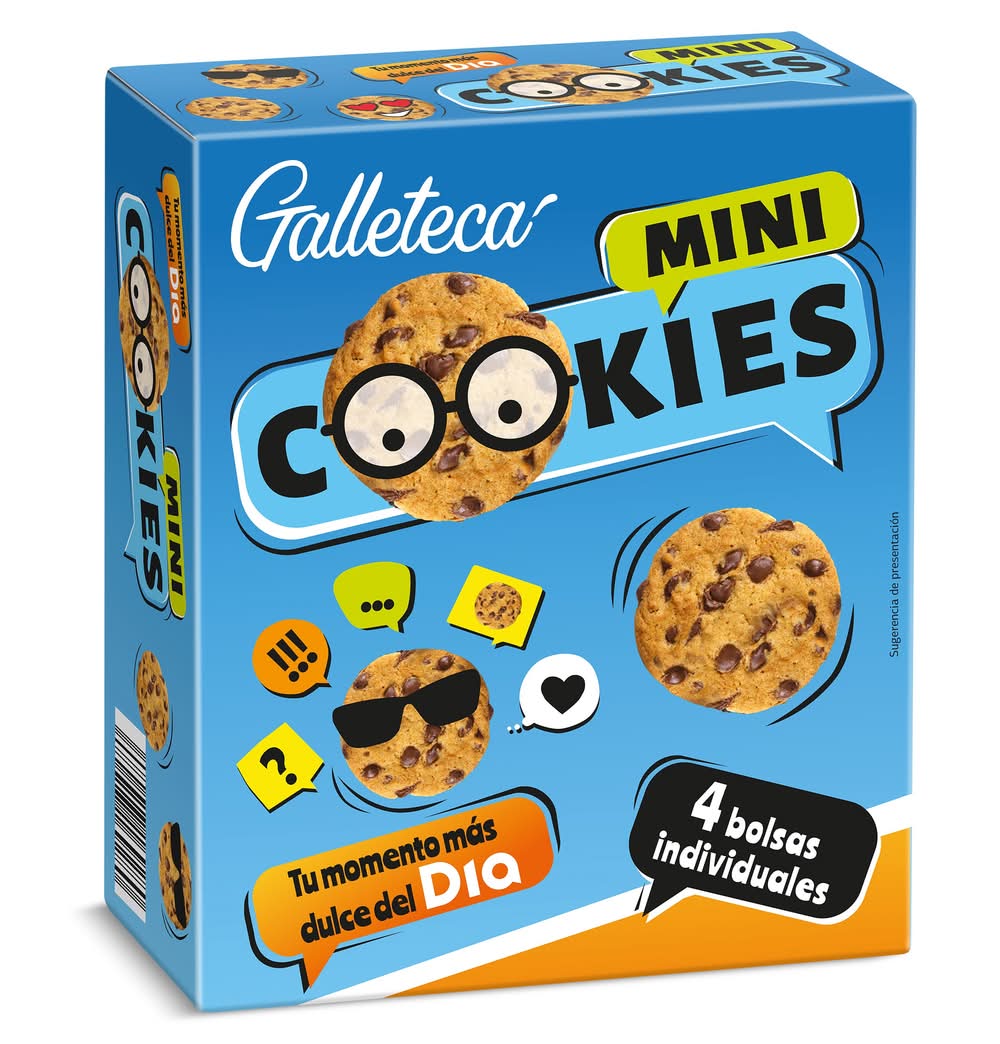 Mini Galletas Con Pepitas De Chocolate Galleteca De Dia Caja 160 G